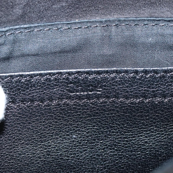 Chloe Lily Shoulder Bag Leather 2way Black Gold Auth 146949