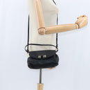 Chloe Lily Shoulder Bag Leather 2way Black Gold Auth 146949-24