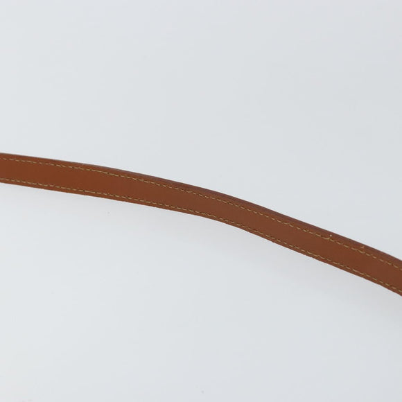 FENDI Pecan Canvas Hand Bag PVC 2way Black Brown Auth 146951