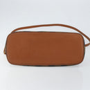 FENDI Pecan Canvas Hand Bag PVC 2way Black Brown Auth 146951-5