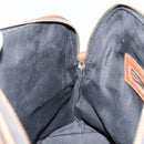 FENDI Pecan Canvas Hand Bag PVC 2way Black Brown Auth 146951-22