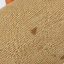 FENDI Celeria Mamma Baguette Shoulder Bag Raffia Beige Silver Auth 146952-9