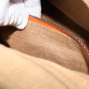 FENDI Celeria Mamma Baguette Shoulder Bag Raffia Beige Silver Auth 146952-12