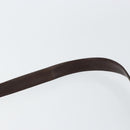 Christian Dior Trotter Canvas Shoulder Bag Brown Gold Auth 146954-8