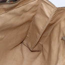 CELINE Macadam Canvas Tote Bag PVC Leather Brown Gold Auth 146956-20