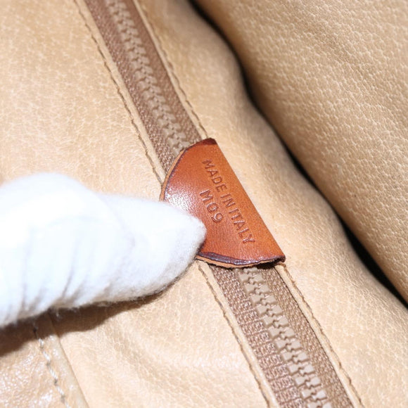 CELINE Macadam Canvas Tote Bag PVC Leather Brown Gold Auth 146956