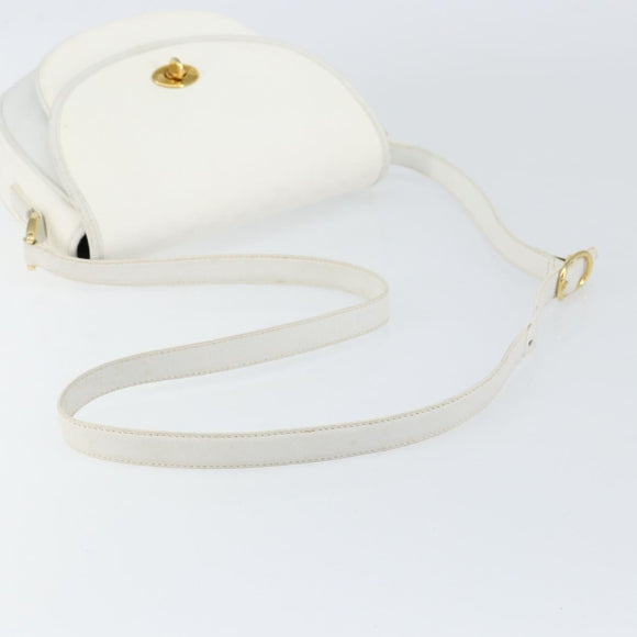 GUCCI Micro GG Supreme Shoulder Bag PVC White Gold 001 406 0259 Auth 146962