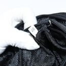 PRADA Hand Bag Nylon Black Silver Auth 146965-12