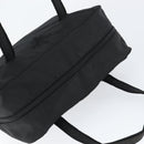 PRADA Hand Bag Nylon Black Silver Auth 146965-6