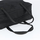 PRADA Hand Bag Nylon Black Silver Auth 146965-7