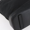 PRADA Tote Bag Nylon Black Silver Auth 146966-15