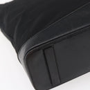 PRADA Tote Bag Nylon Black Silver Auth 146966-17