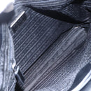 PRADA Tote Bag Nylon Black Silver Auth 146966-10