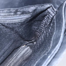 PRADA Tote Bag Nylon Black Silver Auth 146966-21