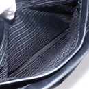 PRADA Tote Bag Nylon Black Silver Auth 146966-24