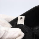 PRADA Tote Bag Nylon Black Silver Auth 146966-12