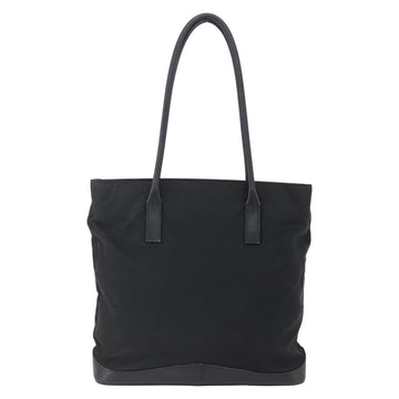 PRADA Tote Bag Nylon Black Silver Auth 146966 - 0