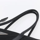 PRADA Tote Bag Nylon Black Silver Auth 146966-14