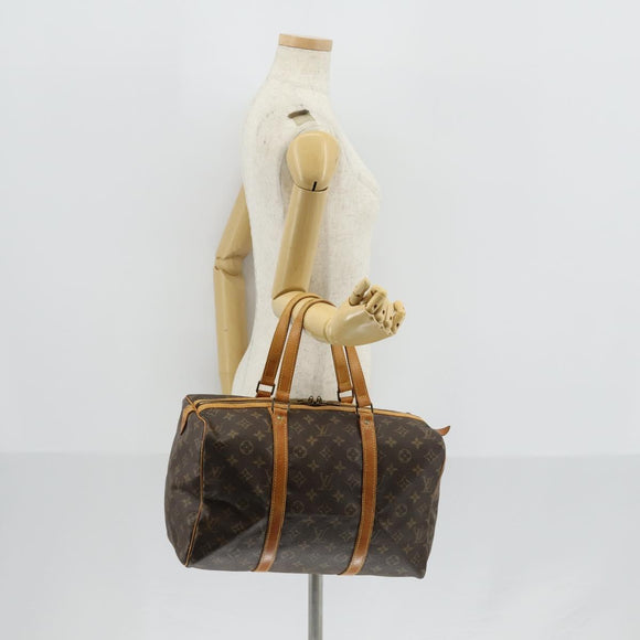 LOUIS VUITTON Monogram Sac Souple 35 Boston Bag M41626 LV Auth 146967