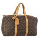 LOUIS VUITTON Monogram Sac Souple 45 Boston Bag M41624 LV Auth 146968-1