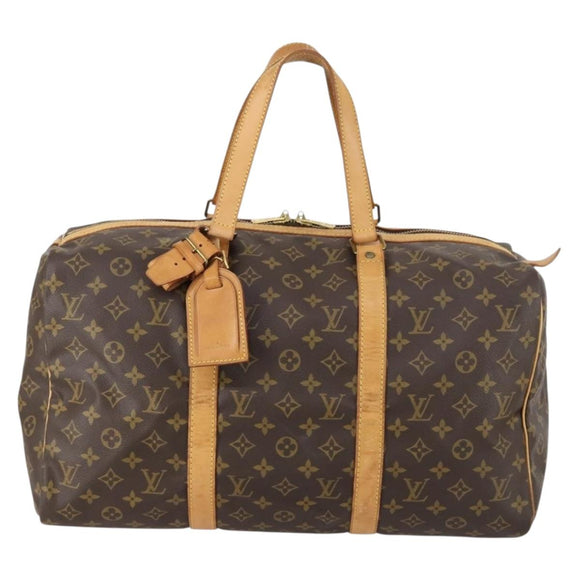 LOUIS VUITTON Monogram Sac Souple 45 Boston Bag M41624 LV Auth 146968
