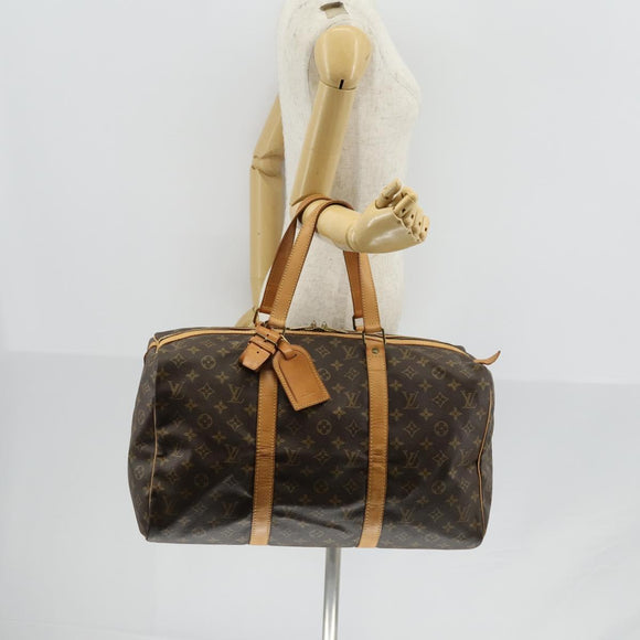 LOUIS VUITTON Monogram Sac Souple 45 Boston Bag M41624 LV Auth 146968