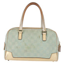 GUCCI GG Canvas Hand Bag Peppermint Gold 000 0852 Auth 146975-2