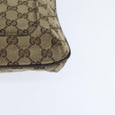 GUCCI GG Canvas Shoulder Bag Beige Silver 122798 Auth 146976-14