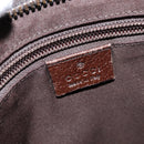 GUCCI GG Canvas Shoulder Bag Beige Silver 122798 Auth 146976-17