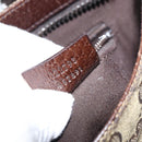 GUCCI GG Canvas Shoulder Bag Beige Silver 122798 Auth 146976-12