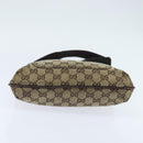 GUCCI GG Canvas Shoulder Bag Beige Silver 122798 Auth 146976-5