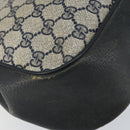 GUCCI GG Supreme Sherry Line Shoulder Bag PVC Navy Gold 116 02 076 Auth 146977-16