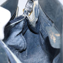 GUCCI GG Supreme Sherry Line Shoulder Bag PVC Navy Gold 116 02 076 Auth 146977-20