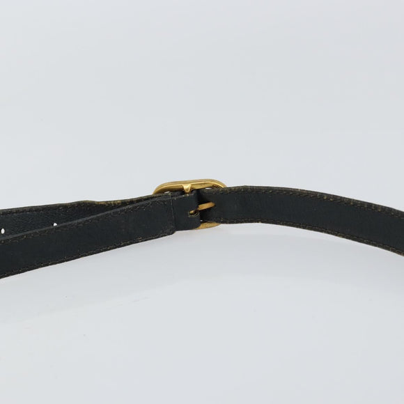 GUCCI GG Supreme Sherry Line Shoulder Bag PVC Navy Gold 116 02 076 Auth 146977