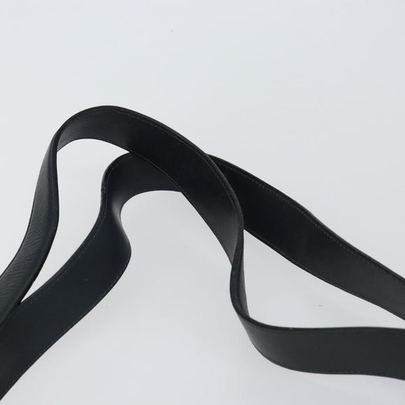 Salvatore Ferragamo Gancini Tote Bag Leather Navy Gold Auth 146978