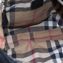 BURBERRY Shoulder Bag Leather Black Gold Auth 146979-11