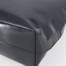 PRADA Tote Bag Enamel Gray Silver Auth 146980-9