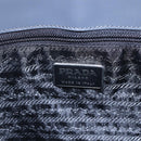 PRADA Tote Bag Enamel Gray Silver Auth 146980-18