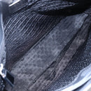 PRADA Tote Bag Enamel Gray Silver Auth 146980-10