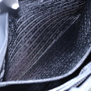 PRADA Tote Bag Enamel Gray Silver Auth 146980-22