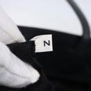 PRADA Tote Bag Enamel Gray Silver Auth 146980-11