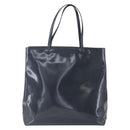 PRADA Tote Bag Enamel Gray Silver Auth 146980-13
