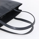 PRADA Tote Bag Enamel Gray Silver Auth 146980-7