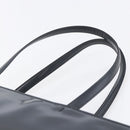 PRADA Tote Bag Enamel Gray Silver Auth 146980-8