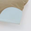 PRADA Hand Bag Canvas Beige Silver Auth 146982-15