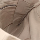 PRADA Hand Bag Canvas Beige Silver Auth 146982-19