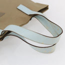 PRADA Hand Bag Canvas Beige Silver Auth 146982-7