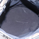 BURBERRY Nova Check Tote Bag Nylon Beige Silver Auth 146983-11