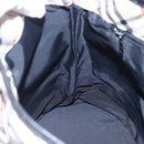 BURBERRY Nova Check Tote Bag Nylon Beige Silver Auth 146983-19