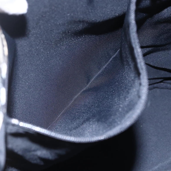 BURBERRY Nova Check Tote Bag Nylon Beige Silver Auth 146983